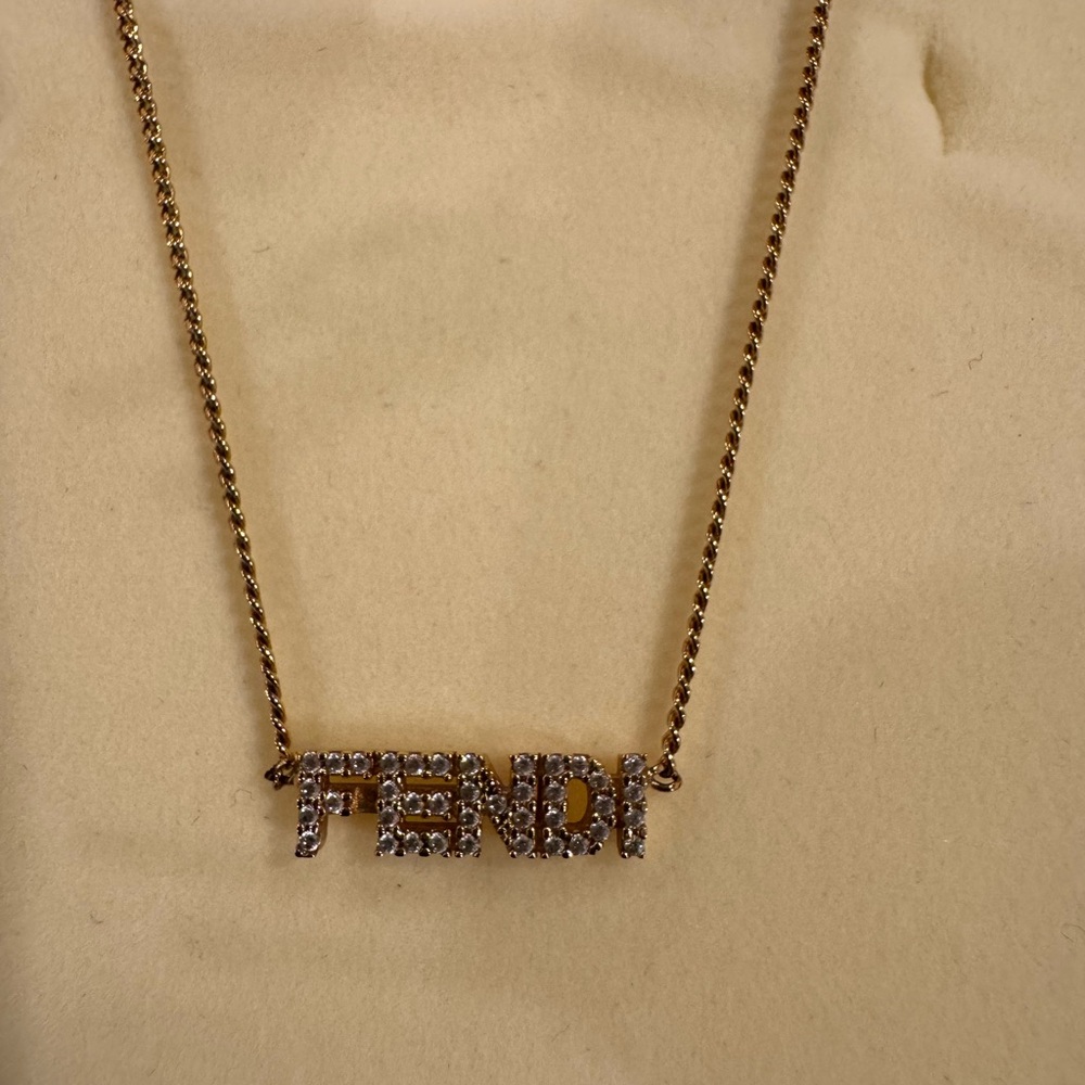 FENDI Graphy Spellout Necklace - Picture 2 of 3